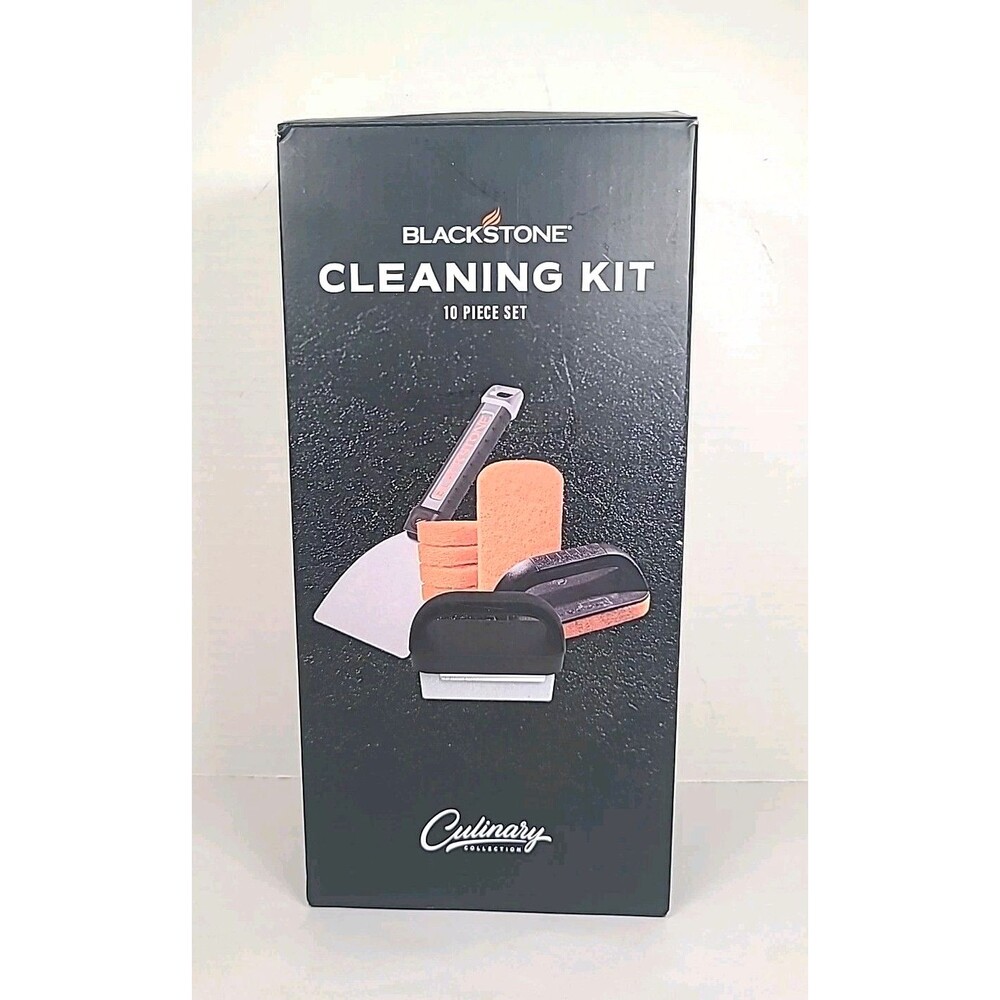 Blackstone Griddle Cleaning Kit 10 Piece Set Scraper - Pumice - Scouring Pad NOB
